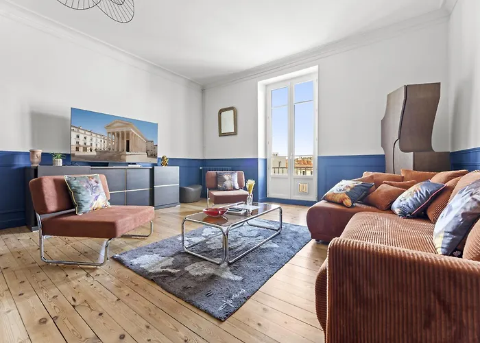 Apartment L'ecrin De J Grand T3 Lumineux Balcon 5min Gare Arenes Nîmes